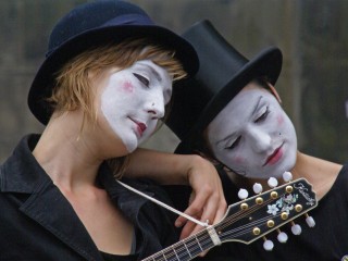 Mime artist at the Edinburgh Fringe