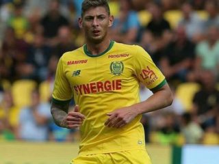 Emiliano Sala au cours d'un match du FC Nantes