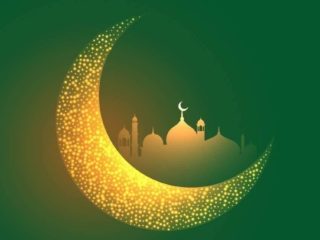 Une représentation du croissant lunaire marquant le début du Ramadan