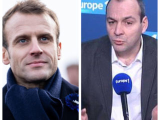 Photo montage avec Emmanuel Macron et Laurent Berger