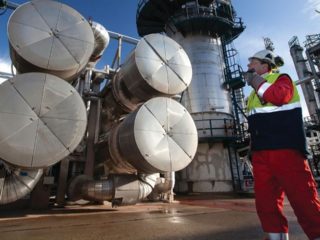 Une installation d'ExxonMobil en janvier 2017