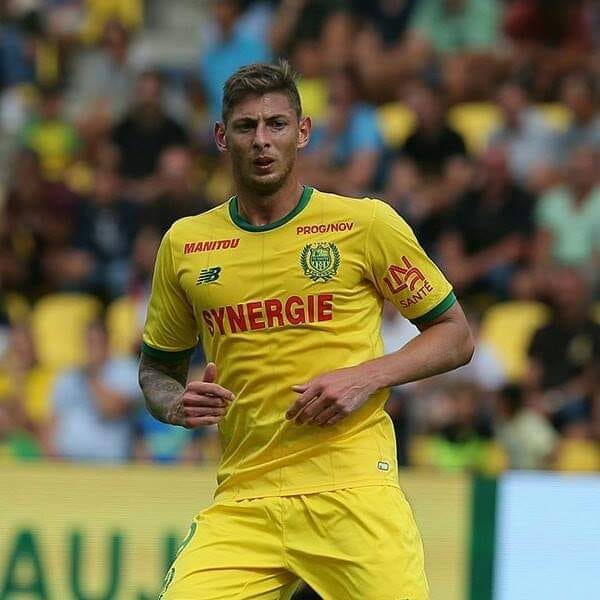 Emiliano Sala au cours d'un match du FC Nantes