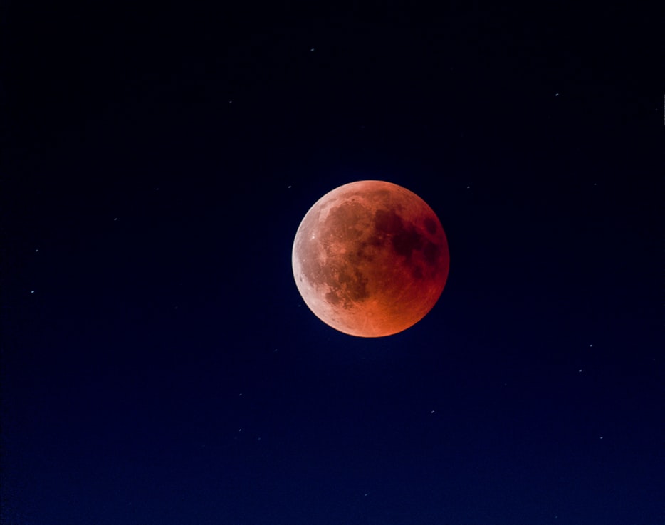 La Lune vue depuis Sidelhom en Suisse