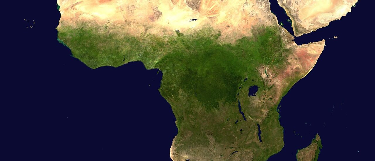 Une carte de l'Afrique